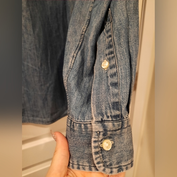 Vintage Ralph Lauren Mens L Denim Button Up Classic Fit - Picture 5 of 7